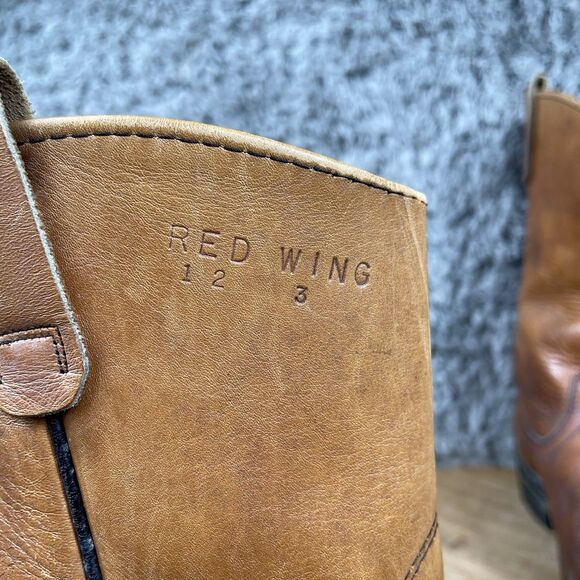 Vintage Red Wing Pecos Pull On Cowboy Western Boots Men's 12 B - Picture 9 of 12